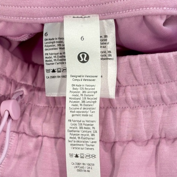 NWT Lululemon Softstreme High Rise Shorts In Vita Pink 4" Size 6 - Picture 8 of 8